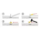 VOREL Pflasternivellierungsset 400 Teile (300 Sockel + 100 Keile)