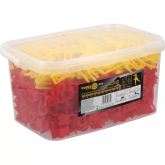   VOREL Fliesen-Nivellierset 3 mm (700 Unterlagen + 200 Keile + Zange)