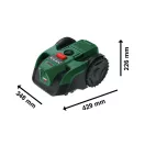 BOSCH Akku-Rasenroboter VISIMOW18V-100 (ohne Akku und Ladegerät) für bis zu 100 m²