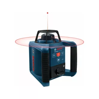   BOSCH Rotationslaser selbstnivellierend (rot) GRL250 HV + RC1 Fernbedienung IP54