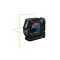 BOSCH Kreuzlinienlaser (grün) GLL 2-15 G im Koffer + Wandhalterung + Laserzieltafel