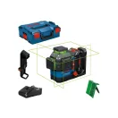 BOSCH Akku-Linienlaser GLL 18V-120-33 CG im L-BOXX 136 (1 x 4,0 Ah Akku + Schnellladegerät) IP65