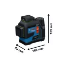 BOSCH Akku-Kombilaser GLL 12V-100-33 CG IP 65 (1 x 2,0 Ah Akku+Ladegerät+LB10 Halterung) in L-BOXX 136
