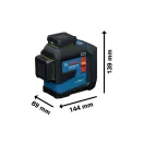 BOSCH Kreuzlinienlaser 3 x 360° grün GLL 80-33CG inkl. LB10 Halterung + USB-C Kabel IP65
