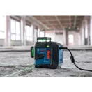 BOSCH Kreuzlinienlaser 3 x 360° grün GLL 80-33CG inkl. LB10 Halterung + USB-C Kabel IP65
