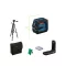 BOSCH Kreuzlinienlaser (grün) GLL 20-22 G in Schutztasche + BT 150 Stativ + Laserzielplatte IP65