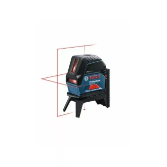   BOSCH Selbstnivellierender Kreuzlinien- und Punktlaser rot GCL 2-15 + RM1 Halter + Zieltafel + Tasche IP54