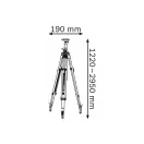 BOSCH Stativ-Laserstativ bis 122-295 cm mit 5/8"-Befestigungsgewinde BT 300 HD