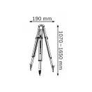 BOSCH Stativ-Laserstativ 107-165 cm mit 5/8"-Befestigungsgewinde BT 170 HD
