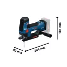 BOSCH EXPERT Akku-Pendelstichsäge EXST18V-155S mit Bügelgriff (ohne Akku und Ladegerät) im L-BOXX