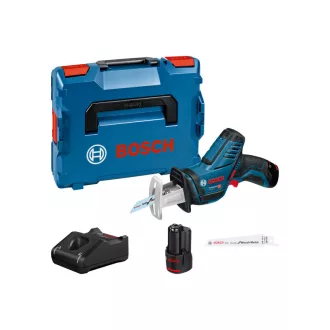   BOSCH Akku-Säbelsäge GSA 12V-14 in L-BOXX (2 x 3,0 Ah Akkus + Schnellladegerät)