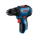 BOSCH Akku-Bohrschrauber GSR 12V-30 in Tasche + Zubehörsets (2 x 2,0 Ah Akku + Schnellladegerät)