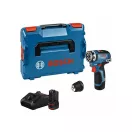 BOSCH Akku-Bohrschrauber GSR 12V-35 FC in L-Boxx (2 x 3,0 Ah Akkus + Schnellladegerät)