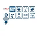 BOSCH Akku-Schlagschrauber 1/2" GDS 18V-450 PC in L-Boxx (2 x 4,0 Ah Akkus + Schnellladegerät)