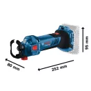 BOSCH Akku-Gipskartonschneider GCU 18V-30 (ohne Akku und Ladegerät) im Karton