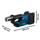 BOSCH Akku-Drehkopf-Presse 360° GPT 18V-19 M Set (ohne Akku und Ladegerät)