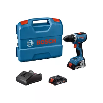   BOSCH Akku-Bohrschrauber GSR 18V-65 im L-Case (2 x 2,0 Ah Akku + Ladegerät)