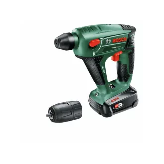   BOSCH Uneo Maxx Akku-Bohrhammer + Bohrfutter (2 x 2,5 Ah Akku + Ladegerät) im Koffer