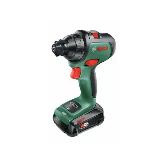   BOSCH AdvancedDrill 18 Akku-Bohrschrauber + Bohrfutteradapter (2 x 2,5 Ah Akkus) im Koffer