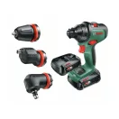 BOSCH AdvancedDrill 18 Akku-Bohrschrauber + Adapter (2 x 2,5 Ah Akkus) im Koffer