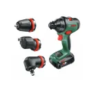 BOSCH AdvancedDrill 18 Akku-Bohrschrauber + Adapter (2 x 2,5 Ah Akkus) im Koffer
