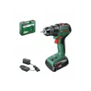 BOSCH UniversalDrill 18V-EC Akku-Bohrschrauber (1 x 2,0 Ah Akku) + AL 18V-20