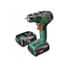 BOSCH UniversalDrill 18V-EC Akku-Bohrschrauber (2 x 2,0 Ah Akkus) + AL 18V-20