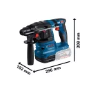 BOSCH Akku-Bohrhammer GBH 185-LI im Koffer 1,9 J (1 x 4,0 Ah Akku + Schnellladegerät) SDS-Plus