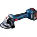 BOSCH Akku-Winkelschleifer GWS 180-LI + Akku-Bohrhammer GBH 180-LI (2 x 4,0 Ah Akkus + Ladegerät) XL