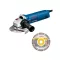 BOSCH Winkelschleifer 125 mm GWS 1400 mit Sanftanlauf / 1400 W + Diamanttrennscheibe