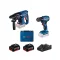 BOSCH Akku-Bohrschrauber GSR 185-LI + Akku-Bohrhammer GBH 180-LI (2 x 4,0 Ah Akkus + Ladegerät)