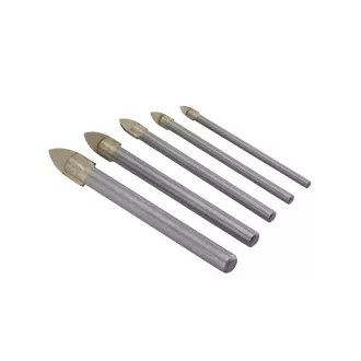   IRWIN Glas- und Fliesenbohrer-Set 5-teilig zylindrisch (4-5-6-8-10 mm)