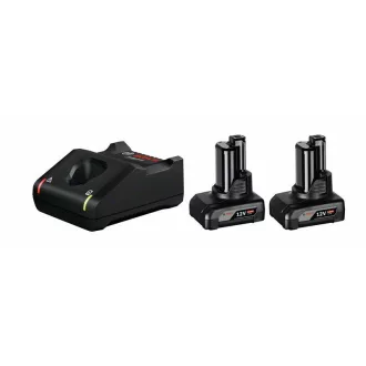   BOSCH Akku-Set GBA 12V / 2 x 6,0 Ah Akku + GAL 12V-40 Schnellladegerät