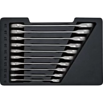 BOSCH Ratschenschlüsselsatz 10-teilig 8-19 mm CrV