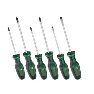 BOSCH Schraubendreher-Satz 6-teilig S2 (PH, PZ, SL)