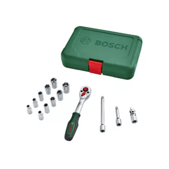 BOSCH 1/4" Ratschenschlüsselsatz 14-teilig