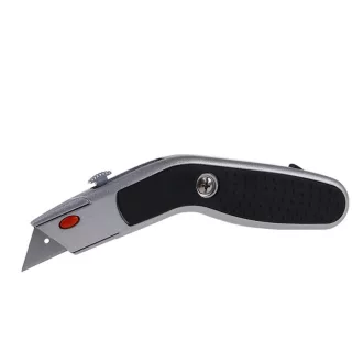   FESTA Trapezklingenmesser (Delfin) gummierter Griff (mit Klingenhalter)