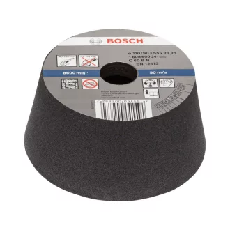   BOSCH Konische Schleifscheibe für großen Winkelschleifer 110/90 x 55 x 22,2 mm / P54