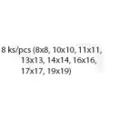 FESTA Schraubenschlüsselsatz 8-teilig 8-19 mm CrV