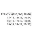 FESTA Schraubenschlüsselsatz 12-teilig 8-22 mm CrV Profi