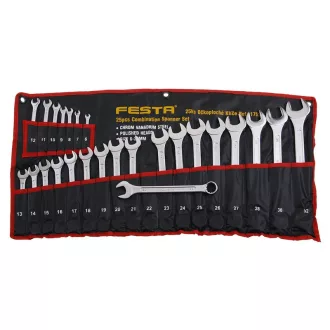 FESTA Schraubenschlüsselsatz 25-teilig 6-32 mm CrV Profi