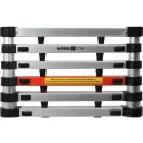 VOREL Teleskopleiter 13 Grad 3,8 m Aluminium