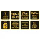 VOREL Haushaltsleiter 2 Stufen 900 mm