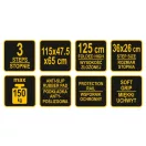 VOREL Haushaltsleiter 3 Stufen 1150 mm