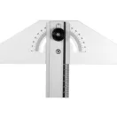 VOREL Winkelmesser und Lineal 0-180° 600 mm Aluminium