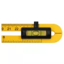 VOREL Winkelmesser mit Wasserwaage 250 mm ABS