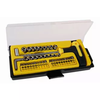   Bitspitzen- und Steckschlüsselsatz 41-teilig 1/4" magnetisch CrV