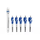 IRWIN Holzbohrer-Set 5-teilig Bit Blue Groove 6x
