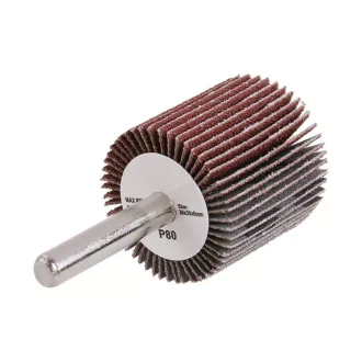 Fächerschleifscheibe mit Stift 30 x 30 x 6 mm / P80