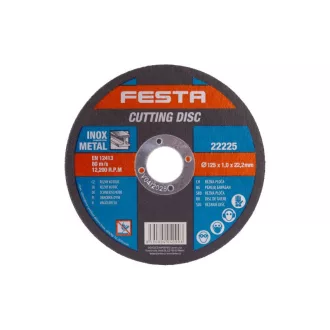 FESTA Trennscheibe für Metall 125 x 1,0 x 22,2 mm Inox